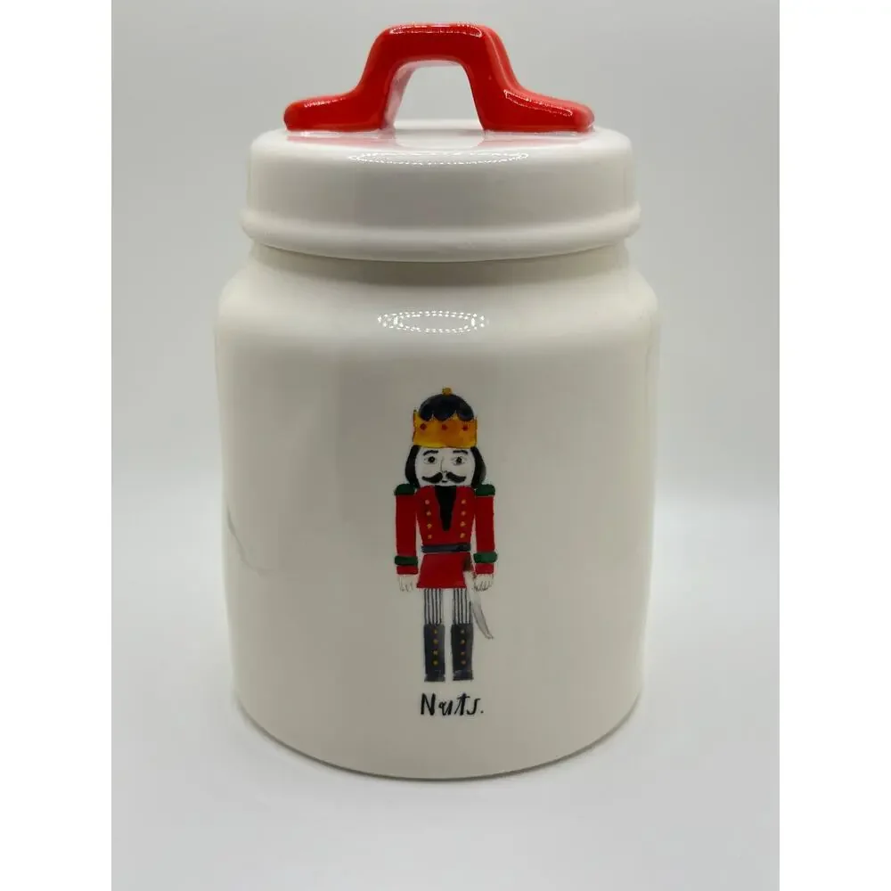Rae Dunn NUTS Nutcracker Baby Canister